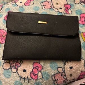 Black clutch bag